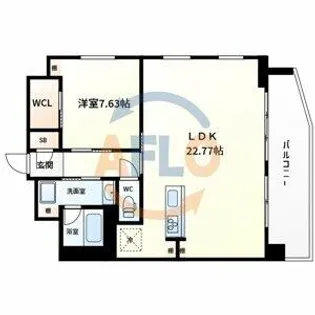 プレジオ松屋町【12階】の間取り