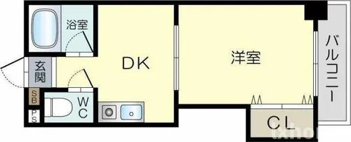 都部ハイツ【6階】の間取り