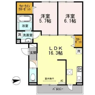 グラン クリフ【2階】の間取り