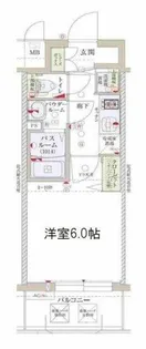 ポルト・ボヌール梅田WEST【3階】の間取り