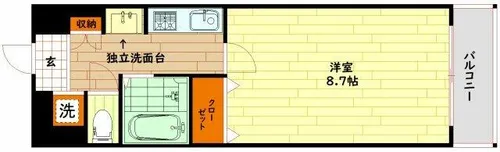 シティヒルズブライト【6階】の間取り