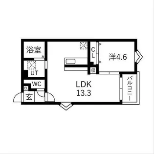 BC生駒C【203号室】の間取り