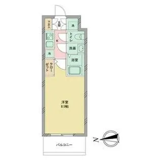 S-RESIDENCE志賀本通【8階】の間取り
