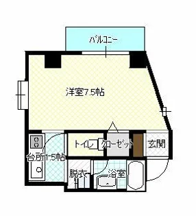 ヒルズ下加茂【204号室】の間取り
