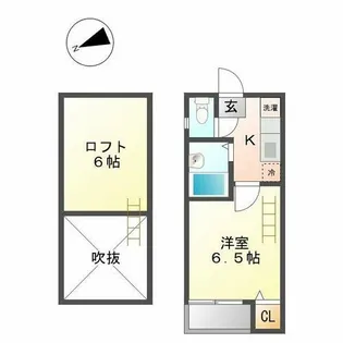 セジュール東別院【1階】の間取り