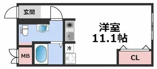 鴫野センタービル【3階】の間取り