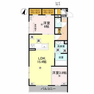 グランヴェールⅦ【1階】の間取り