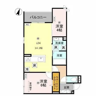 グランヴェールⅦ【1階】の間取り