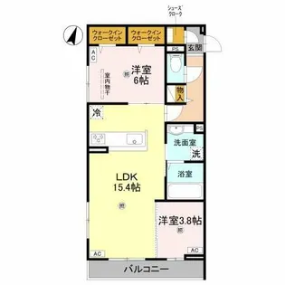 グランヴェールⅦ【3階】の間取り