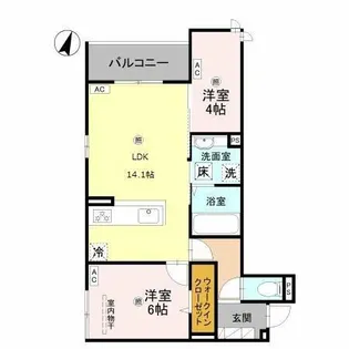 グランヴェールⅦ【3階】の間取り