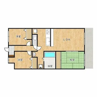 大阪府堺市南区和田東【マンション】の間取り
