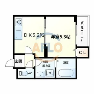 コンフォルタ中津【1階】の間取り