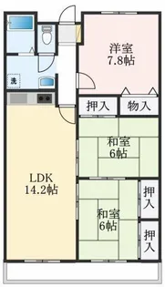 ライブリー高石【8階】の間取り