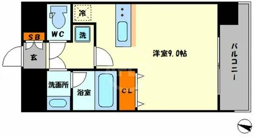 ファーストステージ福島パークサイド【3階】の間取り
