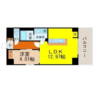 古出来エンブルコート【4階】の間取り