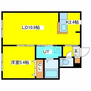 Lien KitahiroshimaⅡ【302号室】の間取り