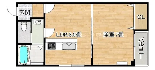 セントフェリオ堺【301号室】の間取り