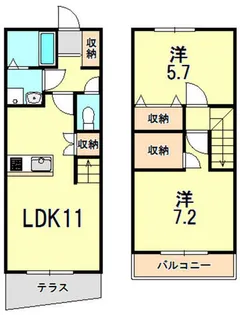 ワコーレヴィアーノ神戸会下山【1階】の間取り