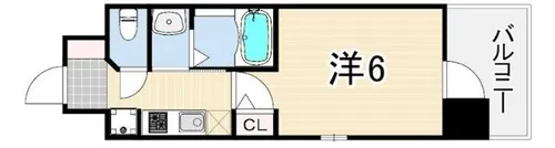エステムコート神戸大倉山公園【7階】の間取り