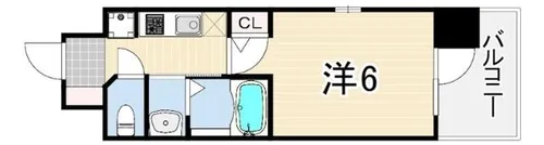 エステムコート神戸大倉山公園【5階】の間取り
