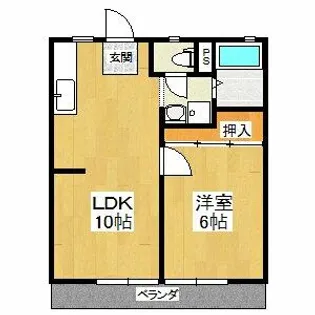 パナハイツ今熊Ⅱ【2階】の間取り