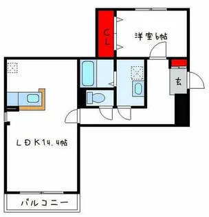 フォーリスト リヴァー【1階】の間取り