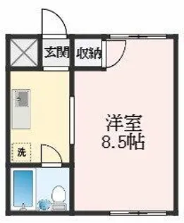 松本ハイツ【1階】の間取り