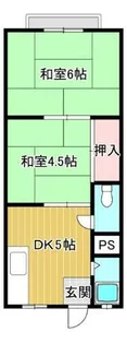新上野ハイツ【1階】の間取り