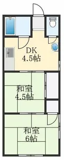 日高マンション【206号室】の間取り