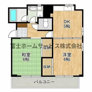 キクゾーンみなづき【6階】の間取り