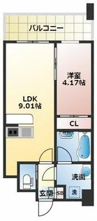 プレジオ緑地公園【12階】の間取り