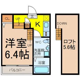 K&K Dream今池【1階】の間取り