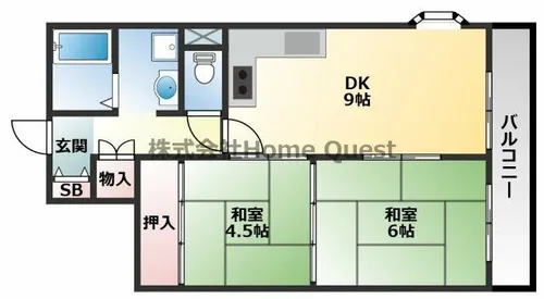 ロイヤル俊徳【4階】の間取り
