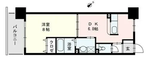 justice V.P【903号室】の間取り
