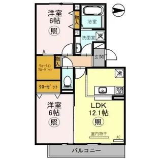 兵庫県神戸市北区鈴蘭台西町5丁目【アパート】の間取り