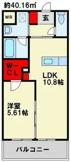 グランドツイン黒崎 B棟【13階】の間取り