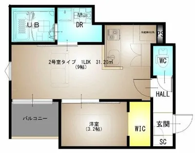 REGALEST西院【102号室】の間取り