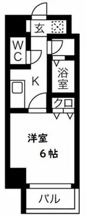 U-ro松屋町【5階】の間取り