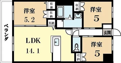 モンブラン【1階】の間取り