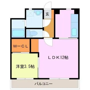 ロイヤルパレス【5階】の間取り