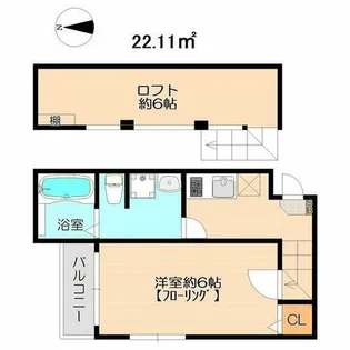 リバーガーデン【2階】の間取り