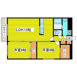アクアガーデン【103号室】の間取り