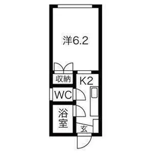 ケントスA【203号室】の間取り