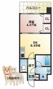 プレジオ布施EURO【5階】の間取り