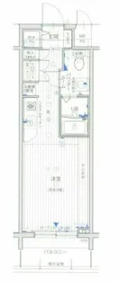 エスリード御堂筋梅田【11階】の間取り