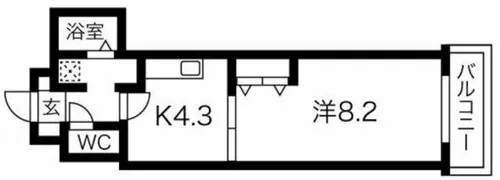 プレアデス本田【4階】の間取り