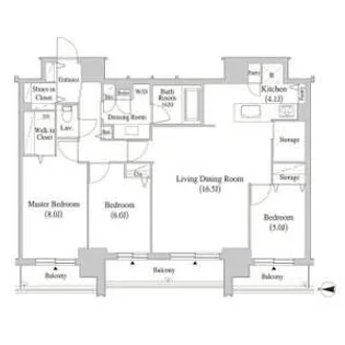 Fリミテッド北広島【903号室】の間取り