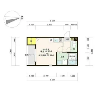 ハーモニーテラス新守山Ⅱ【3階】の間取り