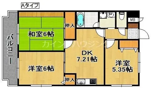コーポ・エトワール【2階】の間取り