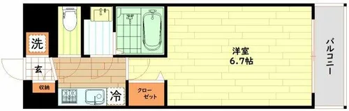 ALIVIS福島海老江【8階】の間取り